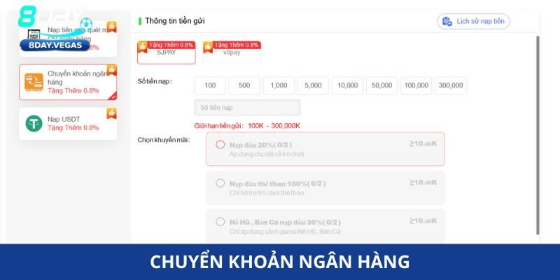 Nạp tiền 8Day