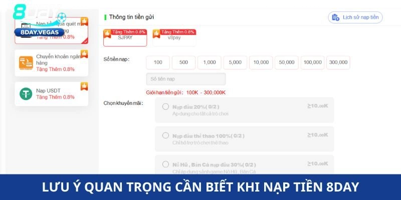 Nạp tiền 8Day