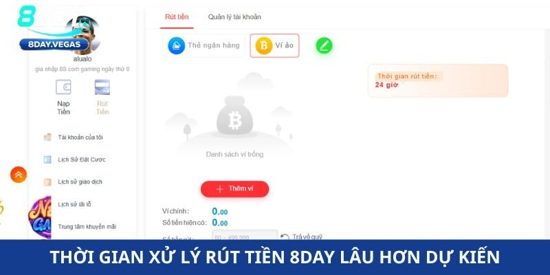 Rút tiền 8Day Rút tiền 8Day